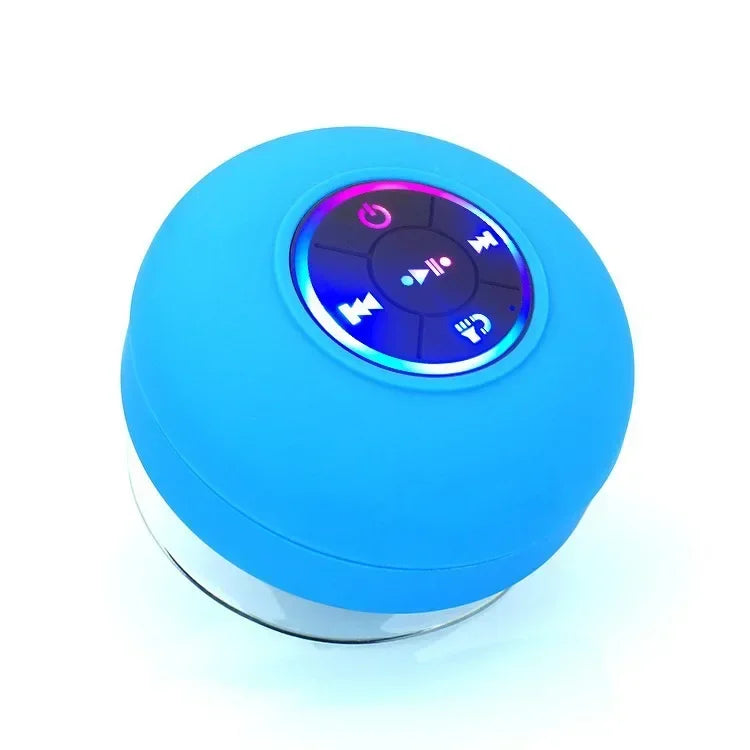 Waterproof Bluetooth Shower Speaker with Mic & Suction Cup