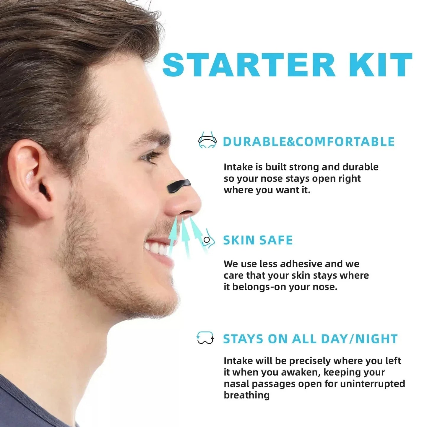 30-Day Anti-Snoring Nasal Dilator Kit