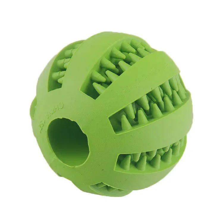 Multi-Function Pet Treat Feeder Ball - Nontoxic Dental Chew Toy