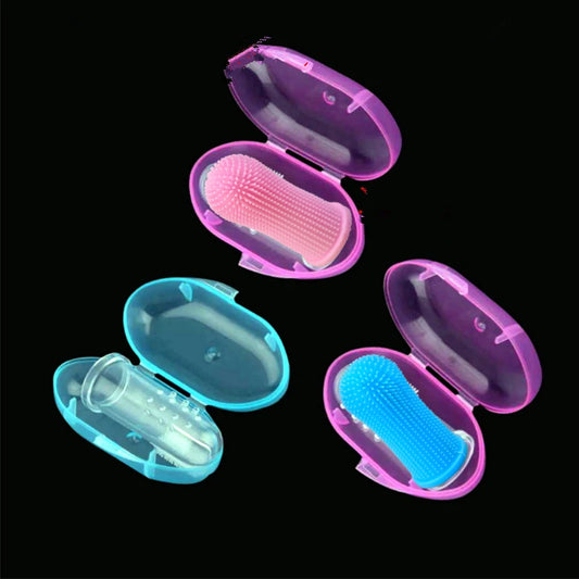 Nontoxic Silicone Pet Finger Toothbrush for Gentle Dental Care