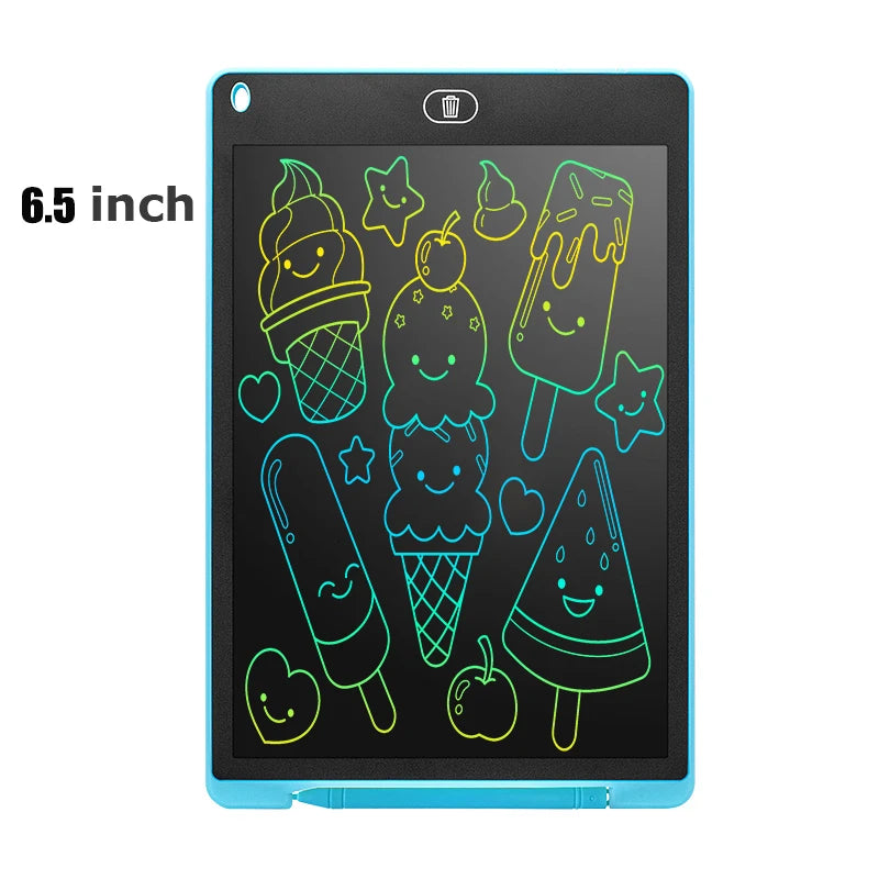 6.5" Portable LCD Drawing Tablet - Multi-Color Educational Toy
