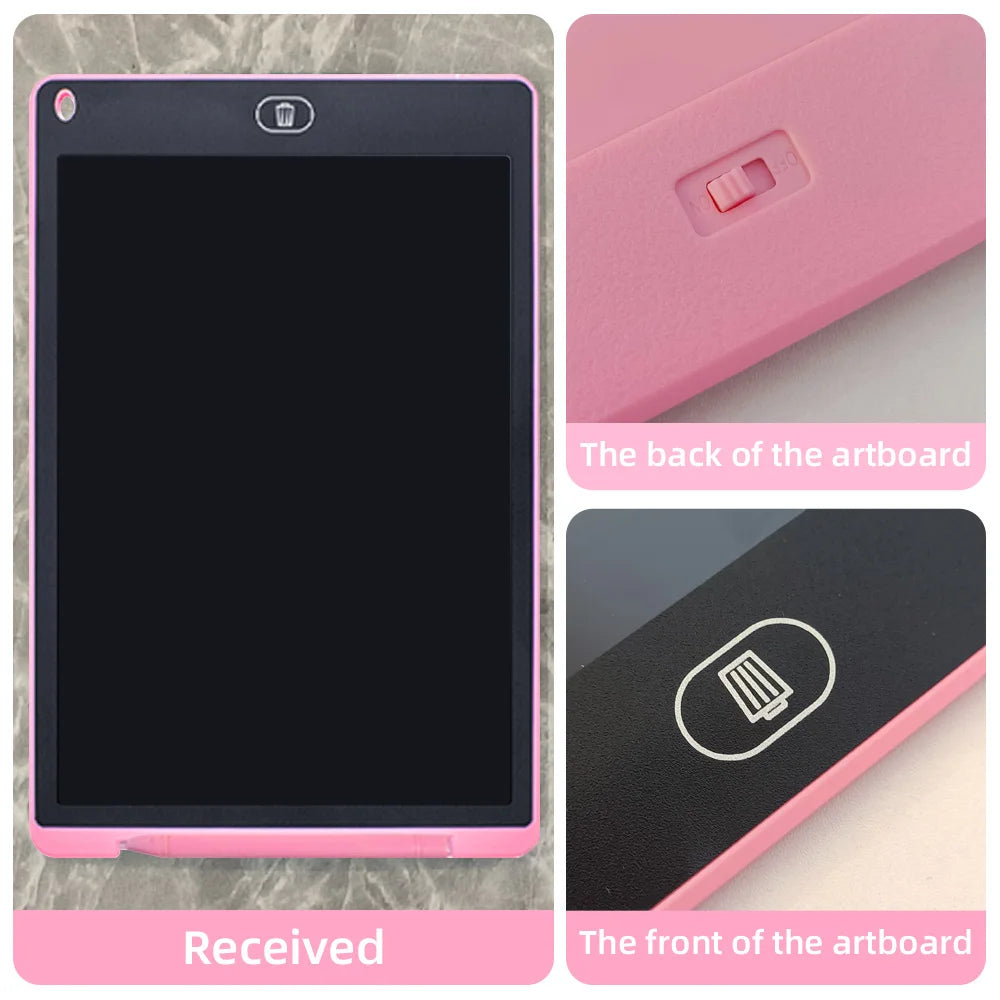 6.5" Portable LCD Drawing Tablet - Multi-Color Educational Toy