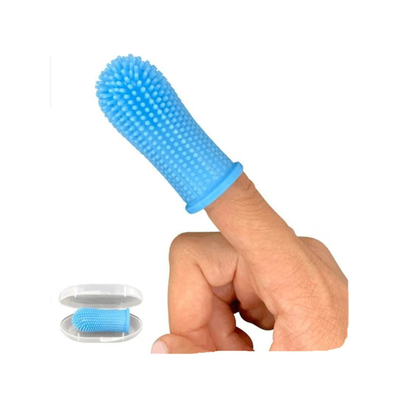 Nontoxic Silicone Pet Finger Toothbrush for Gentle Dental Care