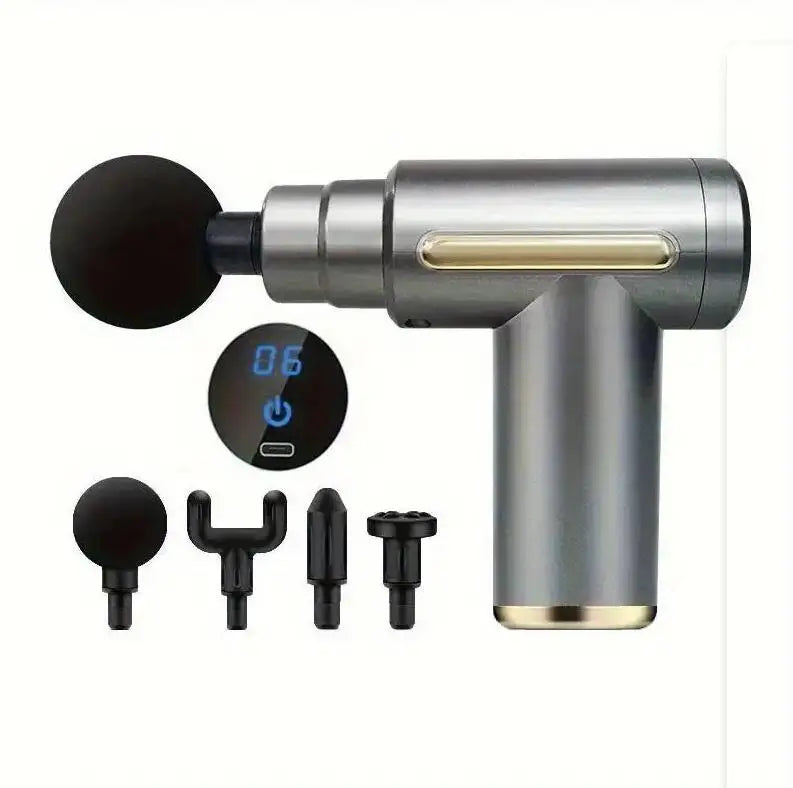 Portable Deep Tissue Massage Gun (24W, USB Type-C)