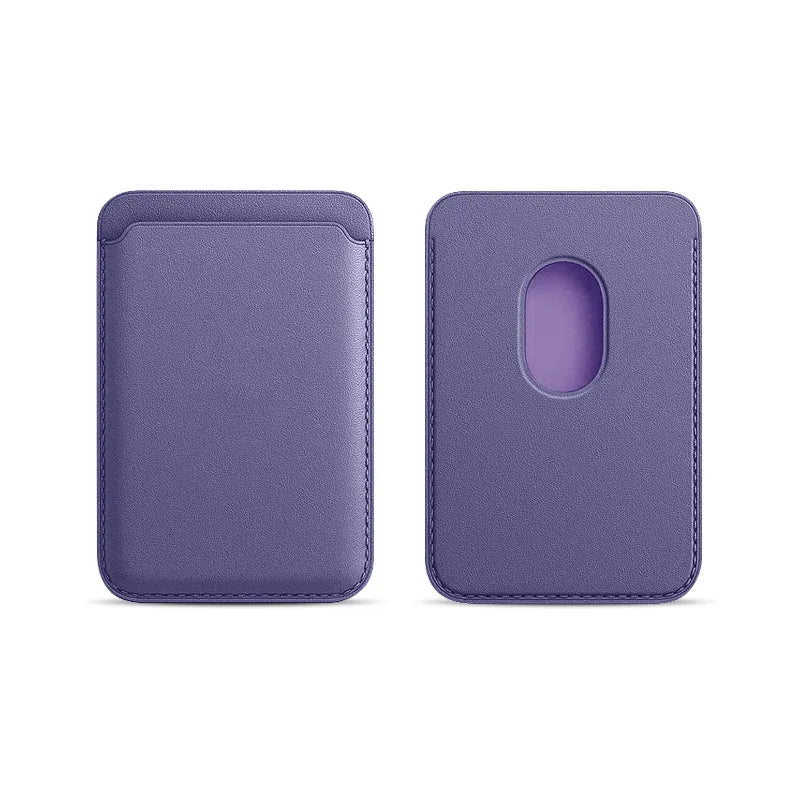 Phone Leather Magsafe Case with Magnetic Card Holder for IPhone