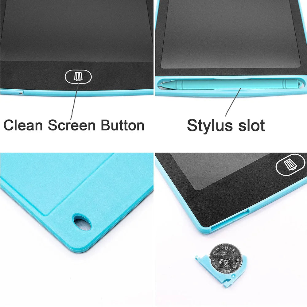 6.5" Portable LCD Drawing Tablet - Multi-Color Educational Toy
