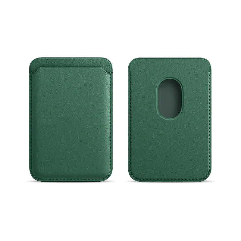 Phone Leather Magsafe Case with Magnetic Card Holder for IPhone