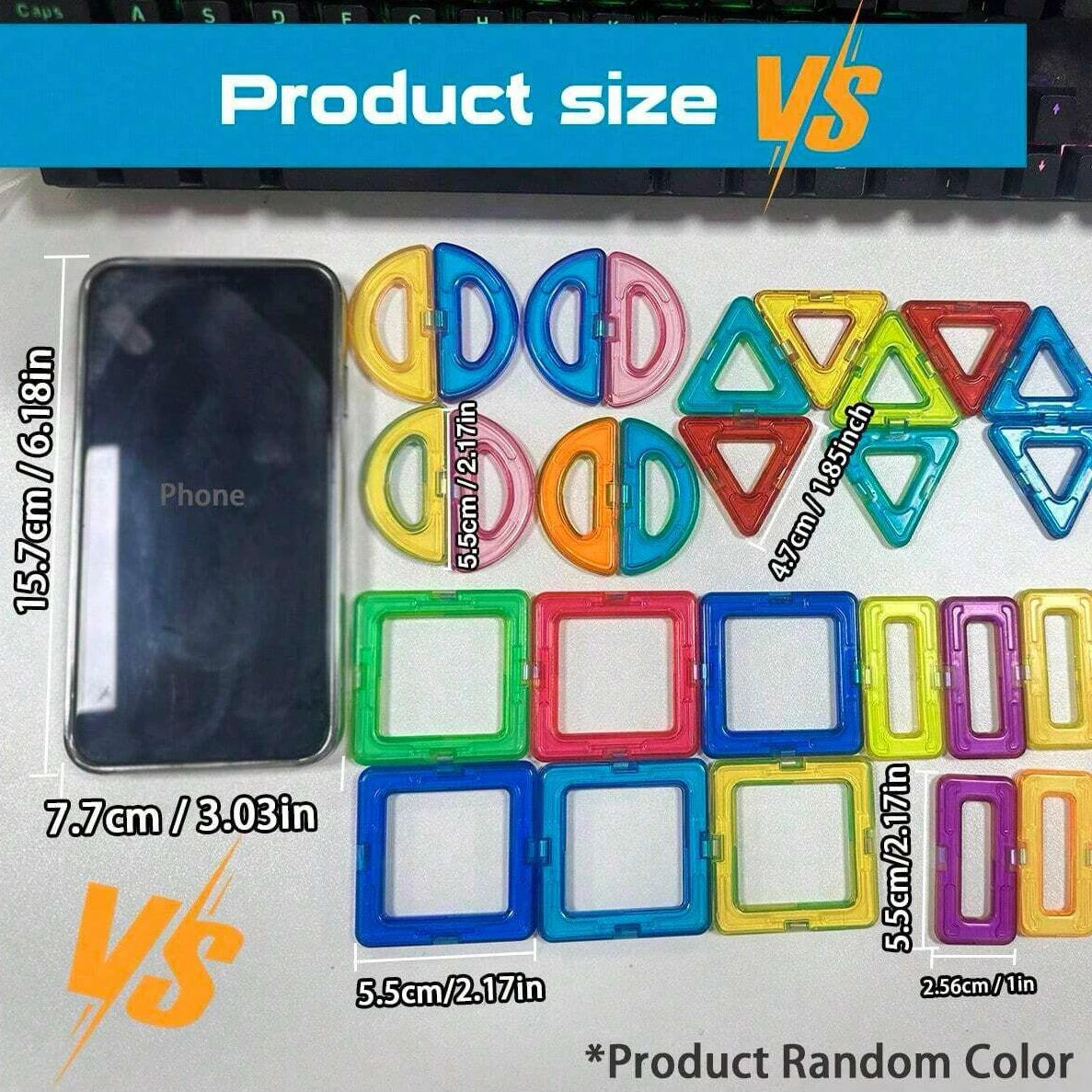 Magnetic Building Blocks Set - Educational STEM Construction Toy