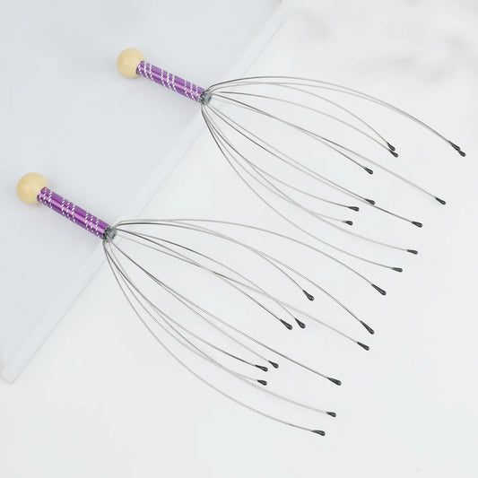 Octopus Head Massager & Scalp Scratcher (Stainless Steel)