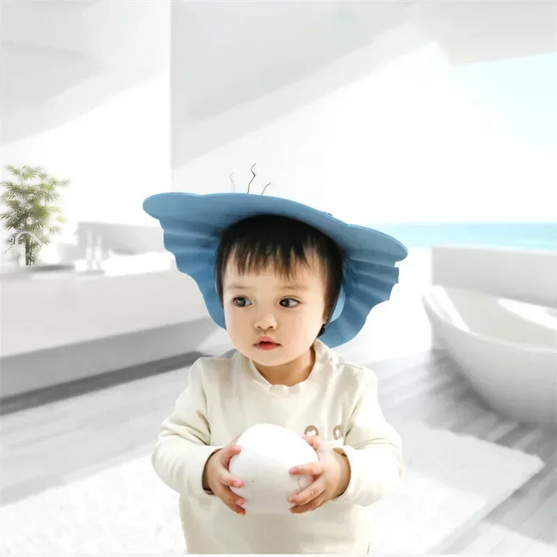 Adjustable Baby Shampoo Hat - Waterproof Eye & Ear Protection