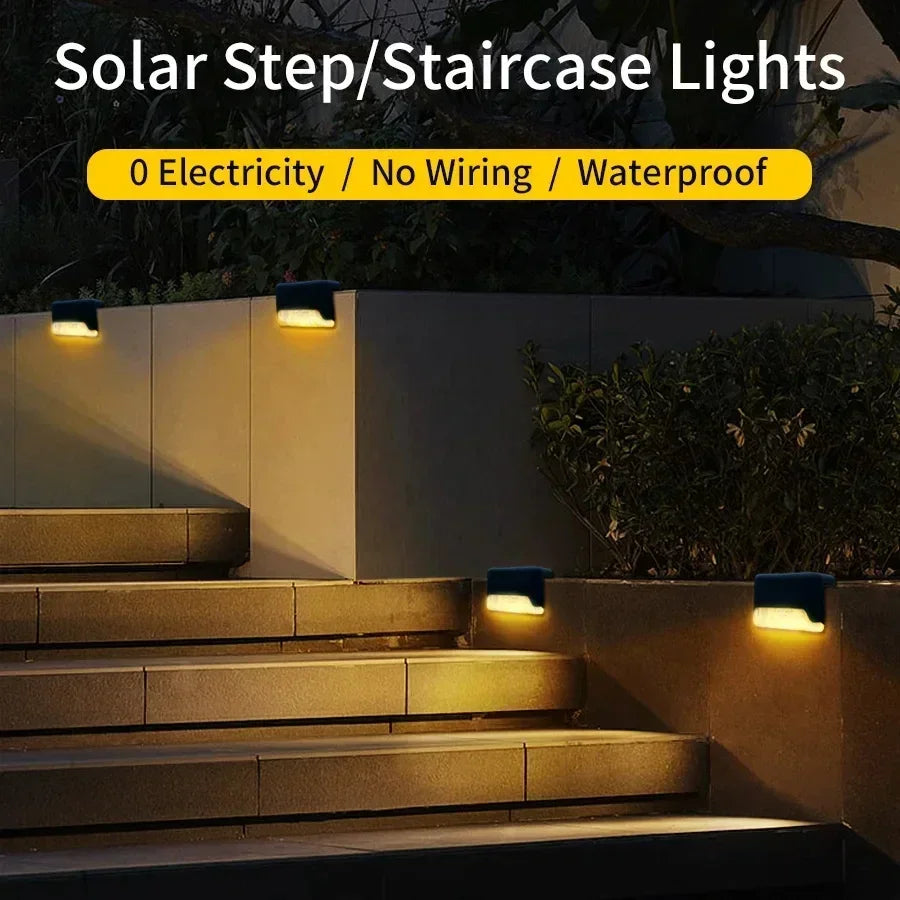 Outdoor Waterproof LED Solar Deck Lights - Ambient Path & Step Decor