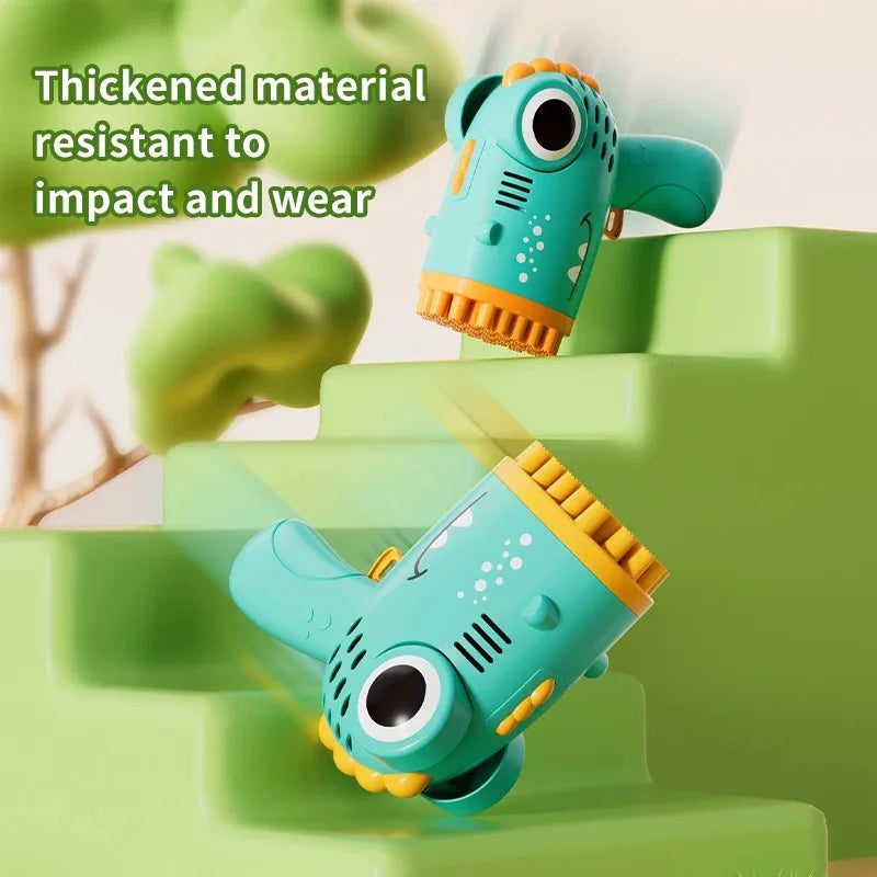 40-Hole Automatic Dinosaur Bubble Machine