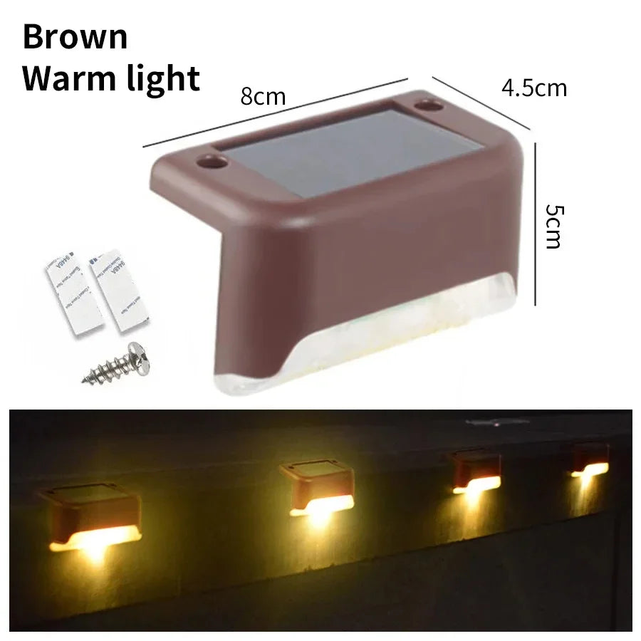 Outdoor Waterproof LED Solar Deck Lights - Ambient Path & Step Decor