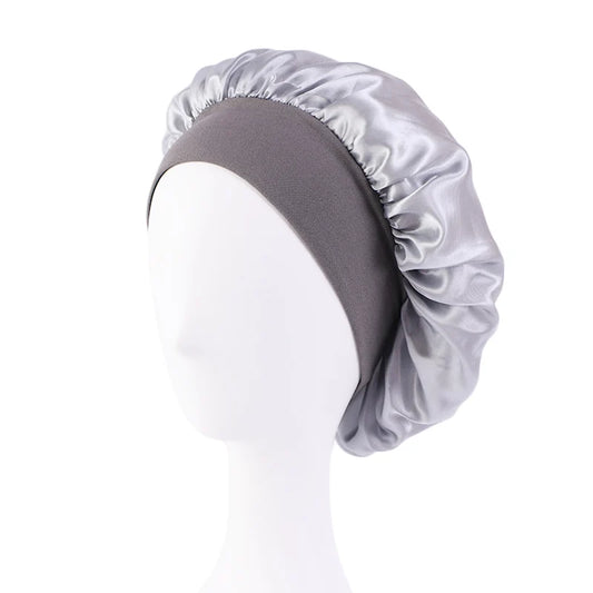 Satin Sleep Bonnet with Wide, Non-Marking Comfort Band (1pc or 2pc)