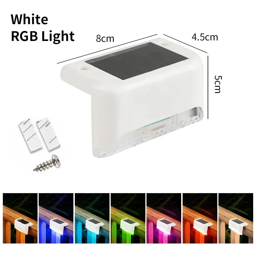 Outdoor Waterproof LED Solar Deck Lights - Ambient Path & Step Decor