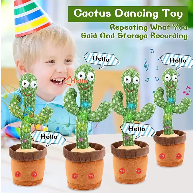 Interactive Dancing & Mimicking Cactus Toy (Perfect Kid's Gift)