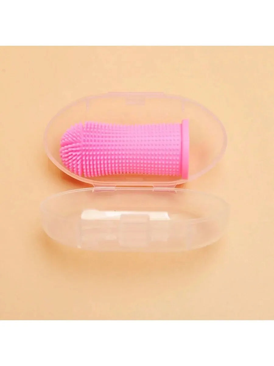 Nontoxic Silicone Pet Finger Toothbrush for Gentle Dental Care
