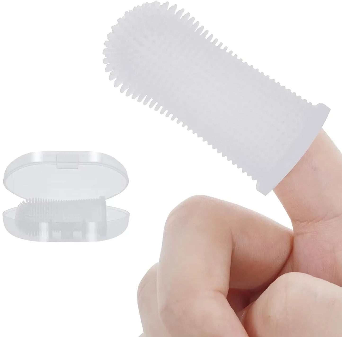 Nontoxic Silicone Pet Finger Toothbrush for Gentle Dental Care
