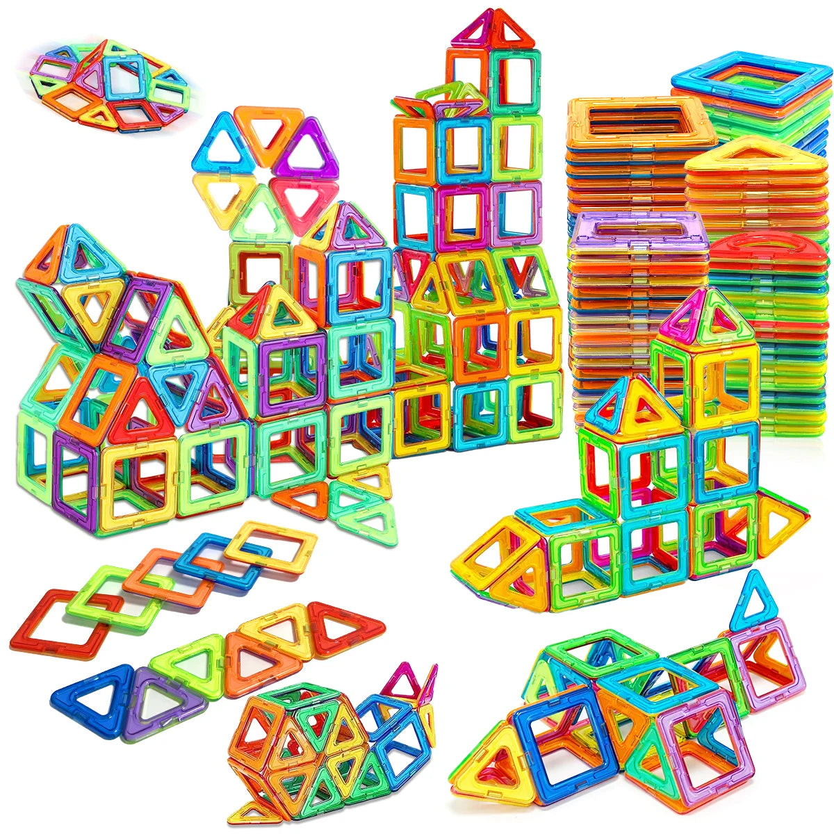 Magnetic Building Blocks Set - Educational STEM Construction Toy