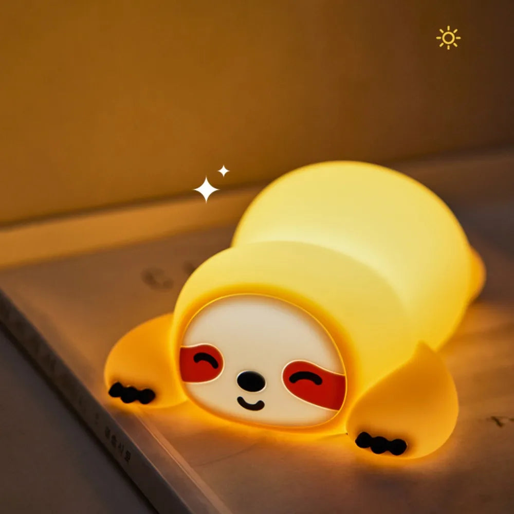 Soft Silicone Animal Night Light with Touch Sensor & Timer