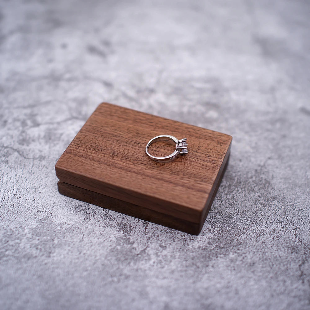Custom Engraved Ring Box - Personalized Proposal & Wedding Gift