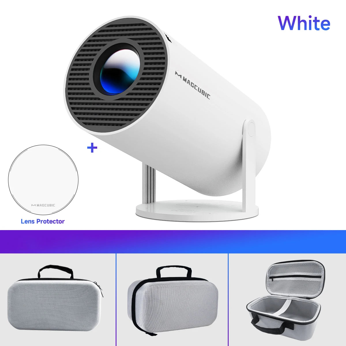 Magcubic HY300 Pro 4K Supported Smart Projector - Android 11 & WiFi 6