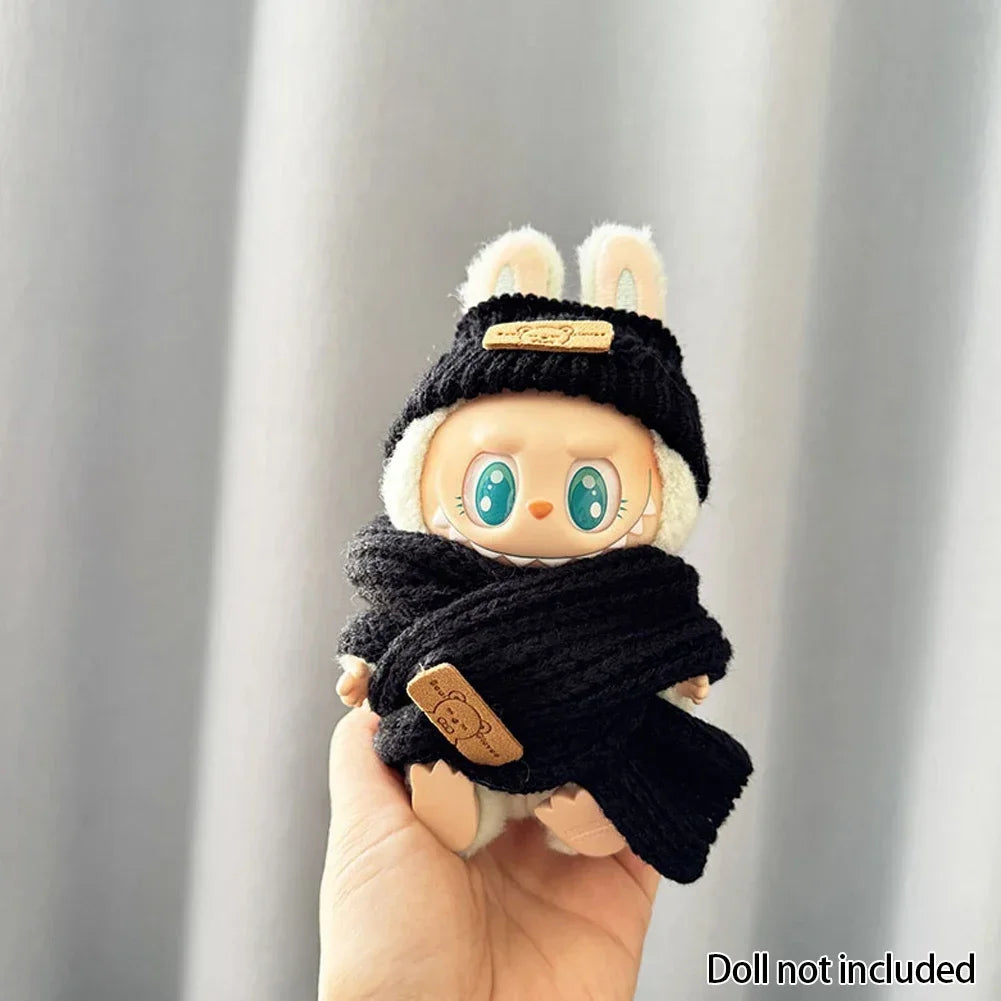 Fashion Clothes for 17cm Labubu Sitting Dolls (Clothes Only)