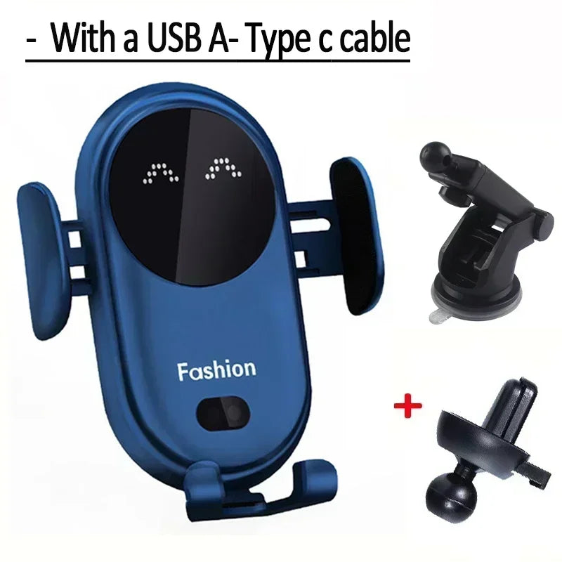 Automatic Clamp Fast Wireless Car Charger (30W Max Power)