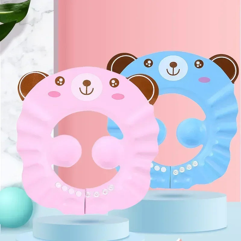 Adjustable Baby Shampoo Hat - Waterproof Eye & Ear Protection