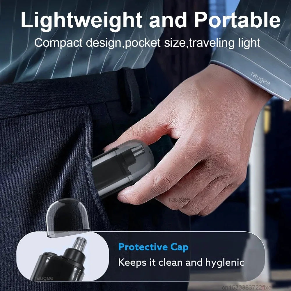 Waterproof Electric Nose & Ear Trimmer for Men (USB Rechargeable)