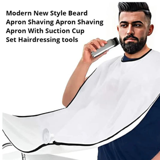 The No-Mess Beard Shaving Apron with Suction Cup