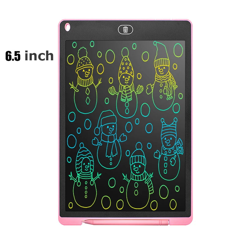 6.5" Portable LCD Drawing Tablet - Multi-Color Educational Toy