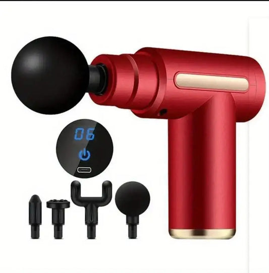Portable Deep Tissue Massage Gun (24W, USB Type-C)