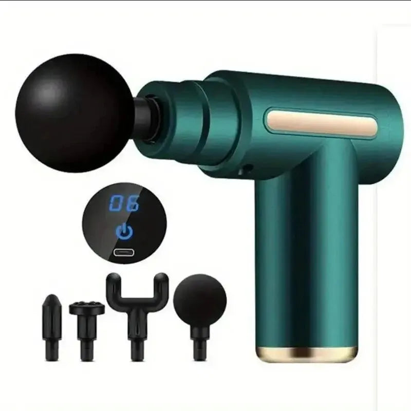 Portable Deep Tissue Massage Gun (24W, USB Type-C)