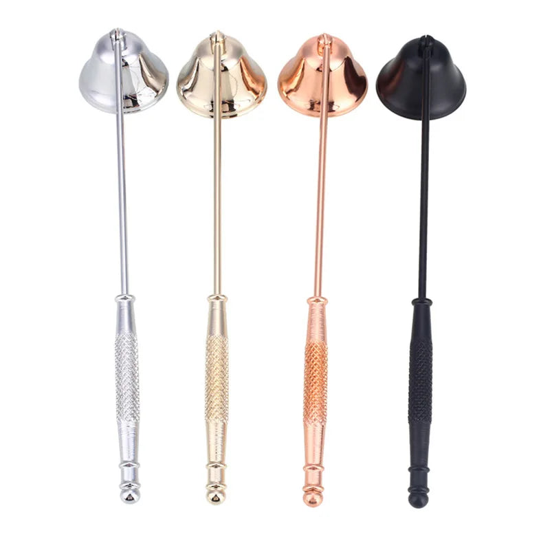 Long-Handled Bell Candle Snuffer - Safe & Elegant Candle Care Tool
