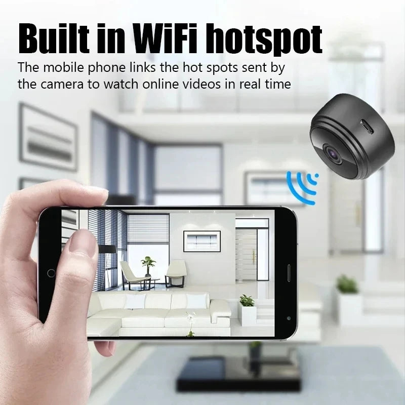 A9 Wireless Mini Spy Camera - WiFi Security & Baby/Pet Monitor