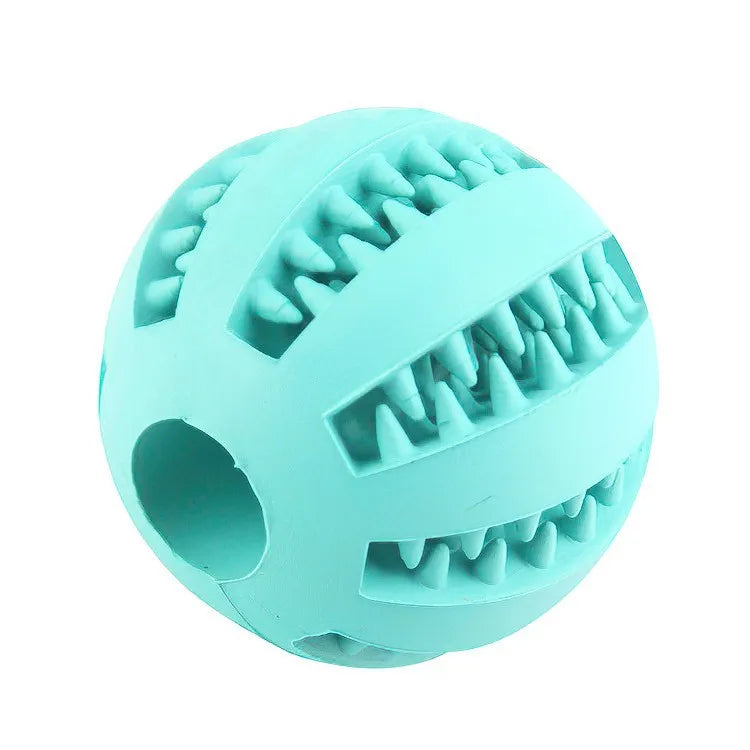 Multi-Function Pet Treat Feeder Ball - Nontoxic Dental Chew Toy