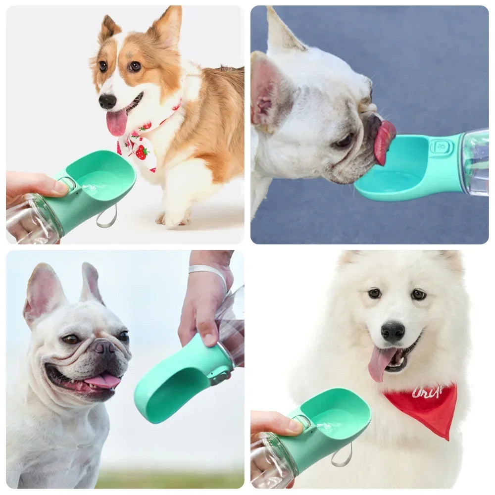Outdoor Leakproof Pet Water Bottle (One-Hand Operation)