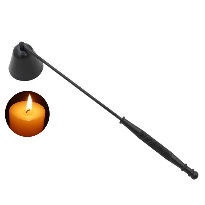 Long-Handled Bell Candle Snuffer - Safe & Elegant Candle Care Tool