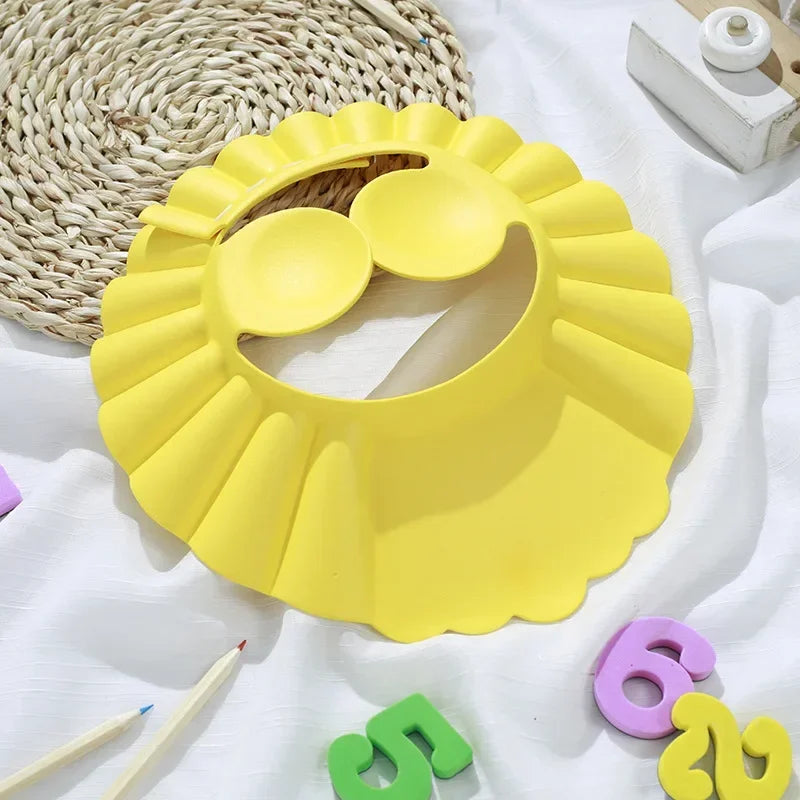 Adjustable Baby Shampoo Hat - Waterproof Eye & Ear Protection