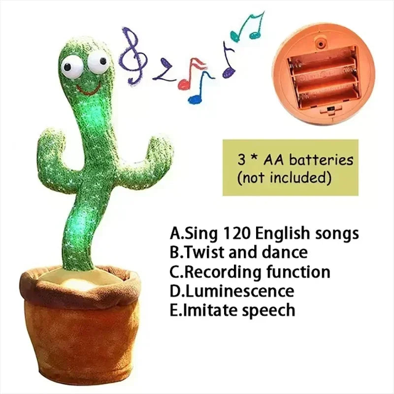 Interactive Dancing & Mimicking Cactus Toy (Perfect Kid's Gift)