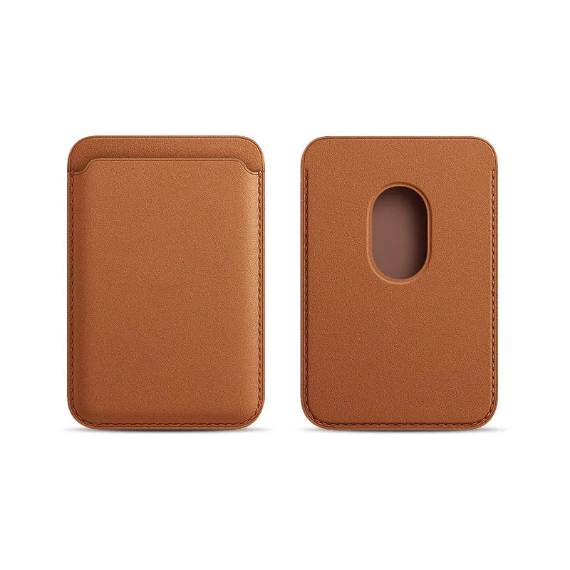 Phone Leather Magsafe Case with Magnetic Card Holder for IPhone