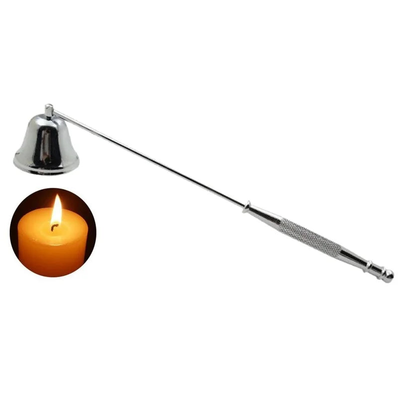 Long-Handled Bell Candle Snuffer - Safe & Elegant Candle Care Tool
