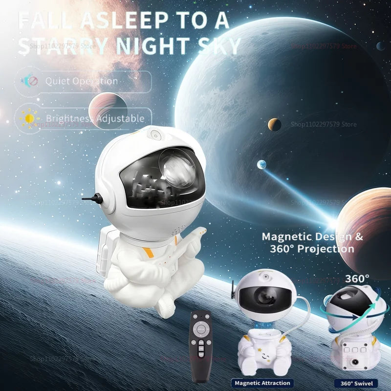 Astronaut Galaxy Projector - Stars, Nebula & Water Ripple LED Night Ligh