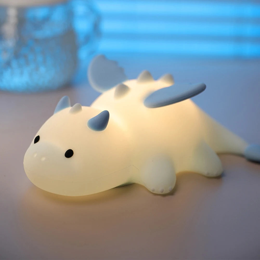 Soft Silicone Animal Night Light with Touch Sensor & Timer