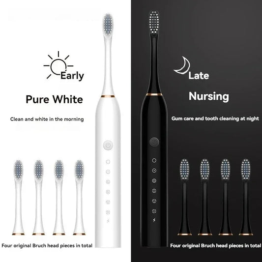 X3 Ultrasonic Electric Toothbrush - 6 Modes, USB Charging & Scientific Time