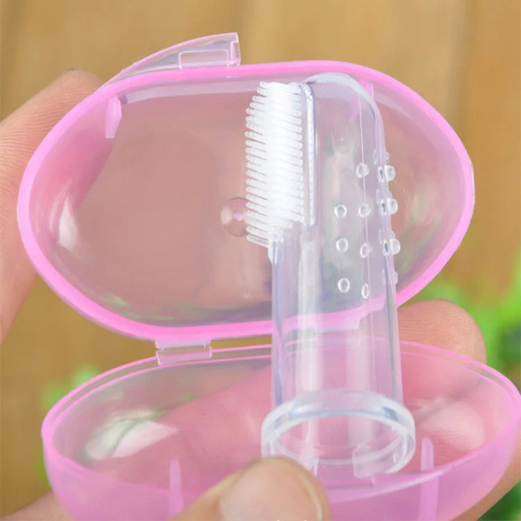 Nontoxic Silicone Pet Finger Toothbrush for Gentle Dental Care