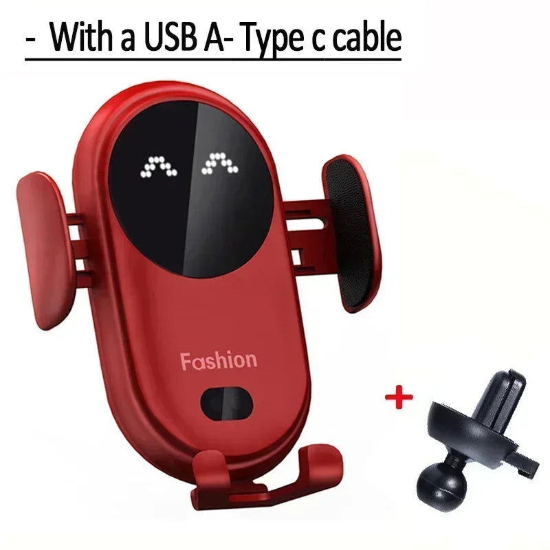 Automatic Clamp Fast Wireless Car Charger (30W Max Power)