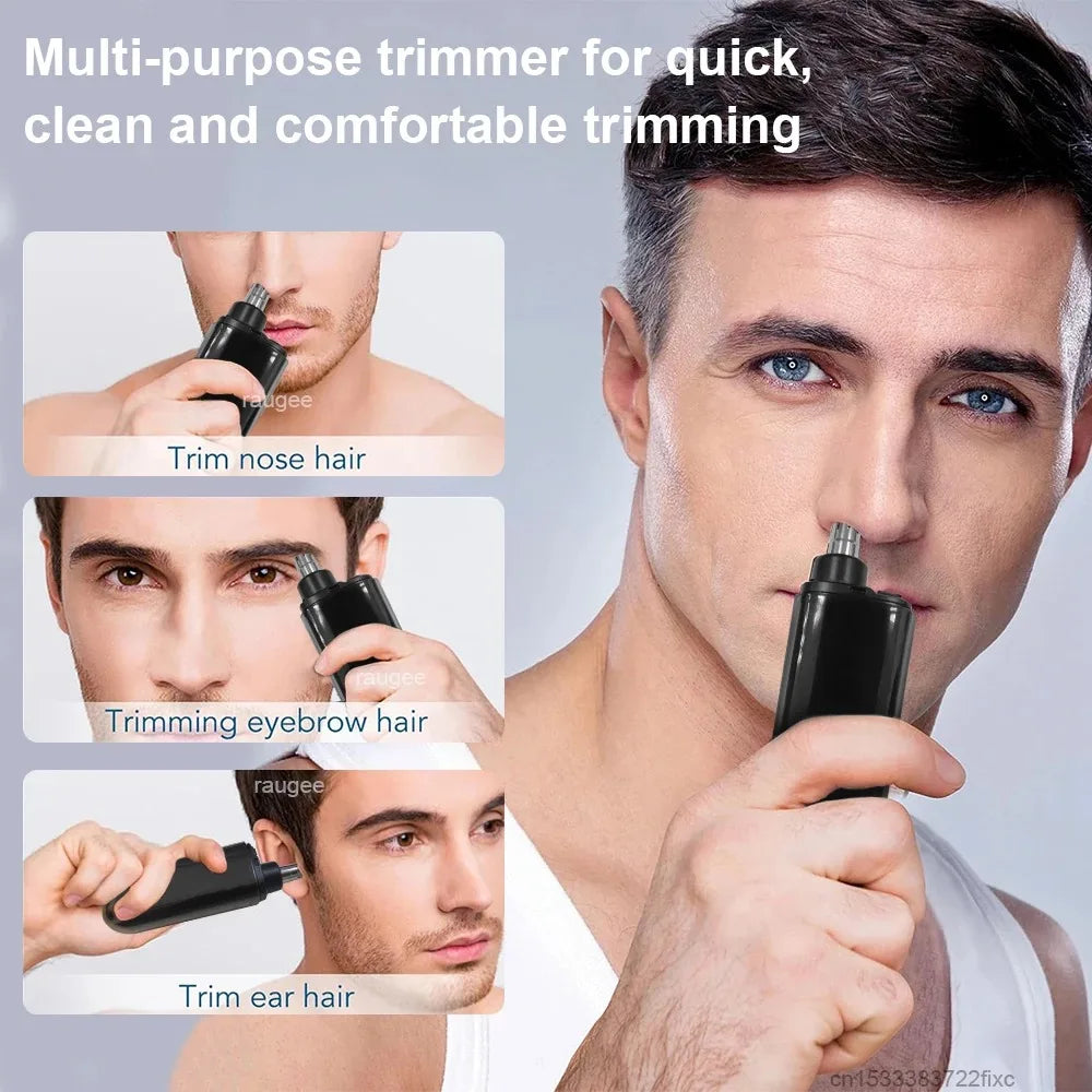 Waterproof Electric Nose & Ear Trimmer for Men (USB Rechargeable)