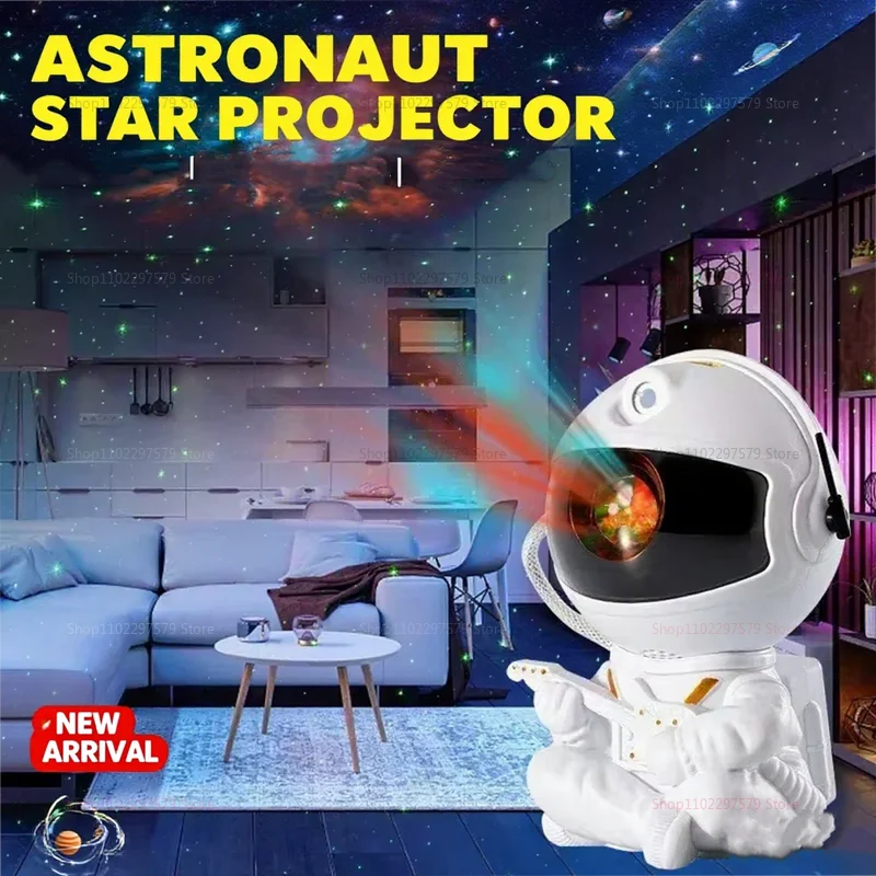 Astronaut Galaxy Projector - Stars, Nebula & Water Ripple LED Night Ligh